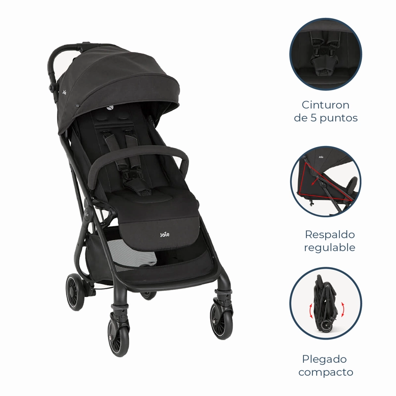 COCHE PASEO COMPACTO 3 EN 1 TOURIST SHALE JOIE - 8