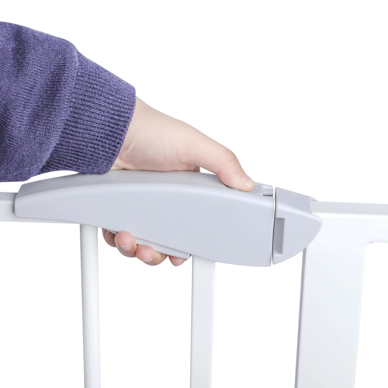 REJA SEGURIDAD BEBESIT BEBÉ PUERTA MASCOTA DOBLE SEGURO 75-82 CM BLANCO - 7