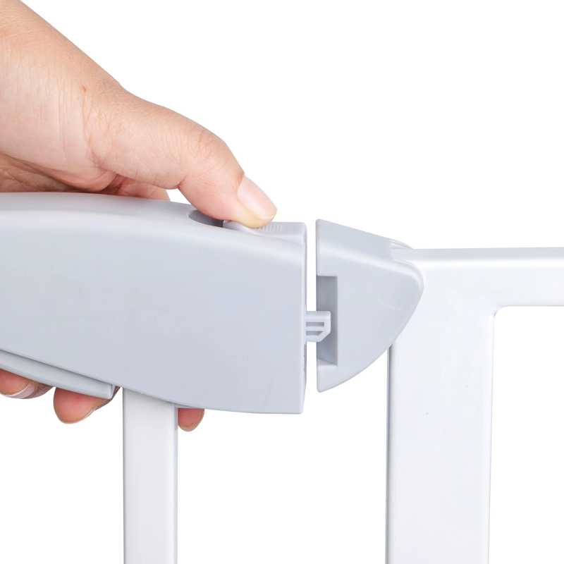 REJA SEGURIDAD BEBESIT BEBÉ MASCOTA DOBLE SEGURO 75 A 82 CM BLANCO - 4