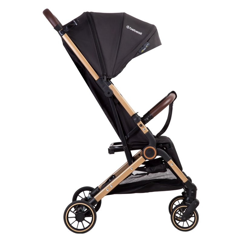 COCHE MALETA ULTRACOMPACTO PASEO MICRO SX NEGRO BEBESIT - 2