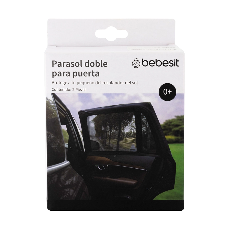 PROTECTOR X2 SOL AUTO PARASOL BEBE DOBLE PUERTA COMPLETA - 3
