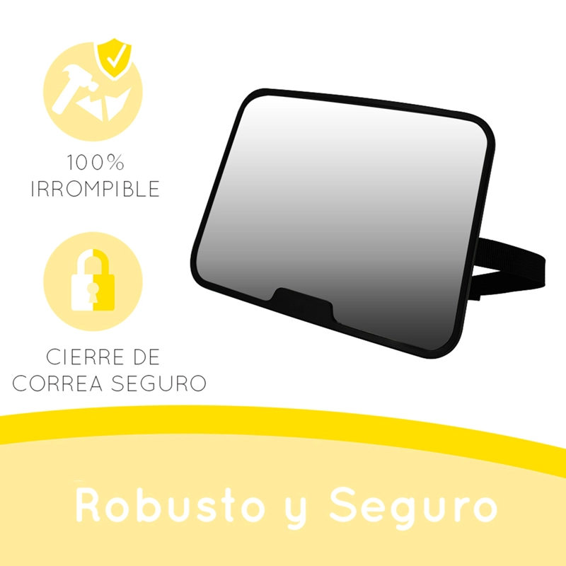 ESPEJO AUTO BEBESIT AJUSTABLE BEBE VISIÓN 360 GRADOS NEGRO - 2