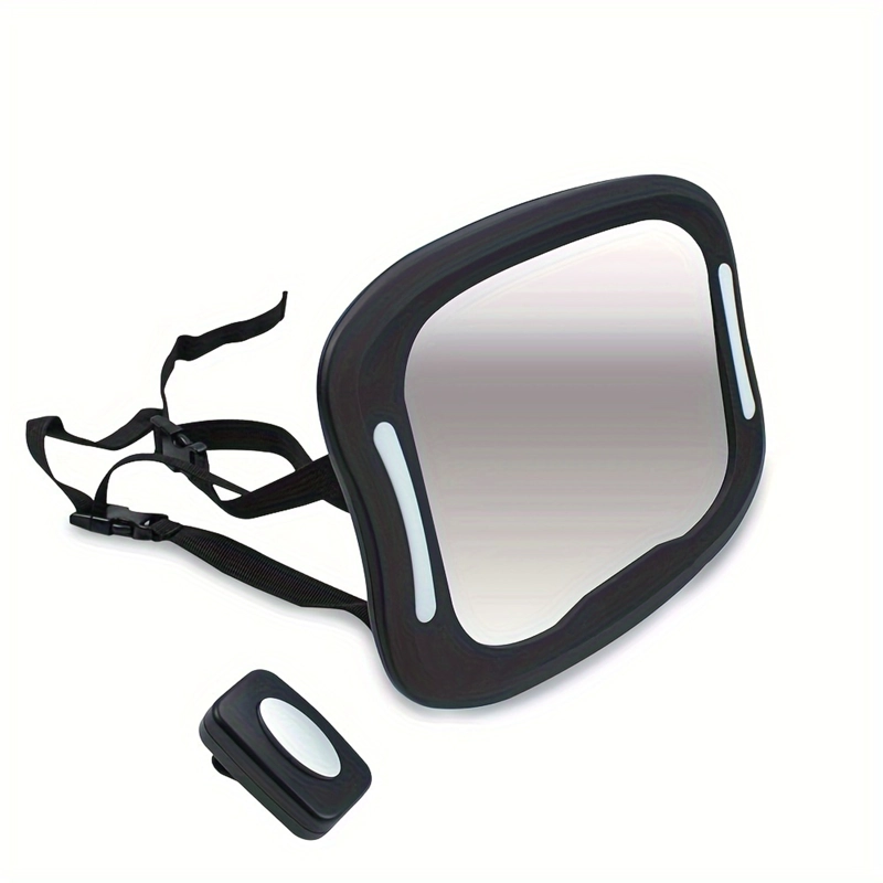 ESPEJO LUCES LED AUTO AJUSTABLE BEBE TESTEADO EN ACCIDENTES - 1