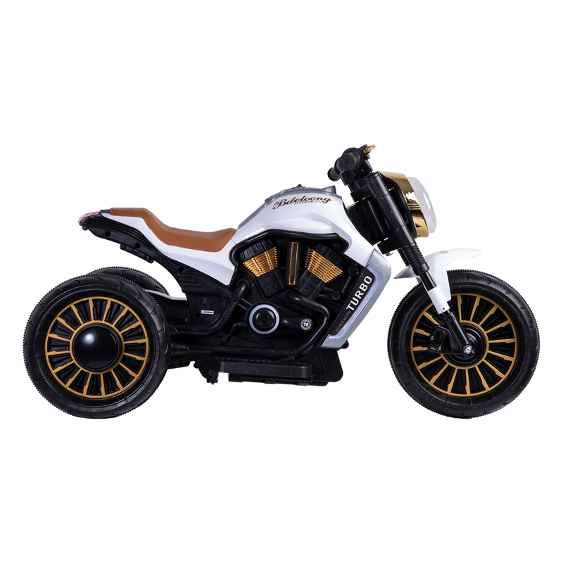 MOTO BEBESIT 3 RUEDAS A BATERÍA ELÉCTRICA SX BLANCA - 3