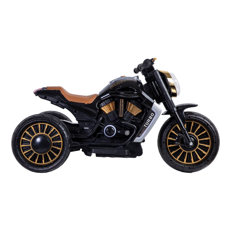 MOTO BEBESIT 3 RUEDAS A BATERÍA ELÉCTRICA SX NEGRA - 3