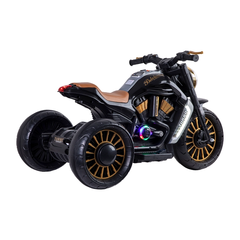 MOTO BEBESIT 3 RUEDAS A BATERÍA ELÉCTRICA SX NEGRA - 4