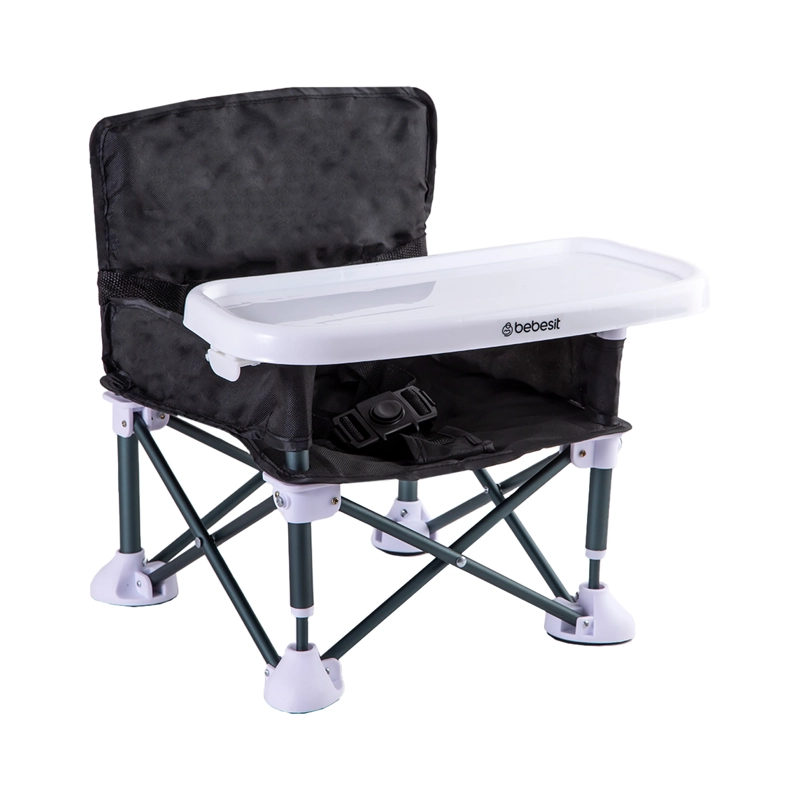SILLA DE COMER PLEGABLE CAMPING XT01 NEGRO - 1