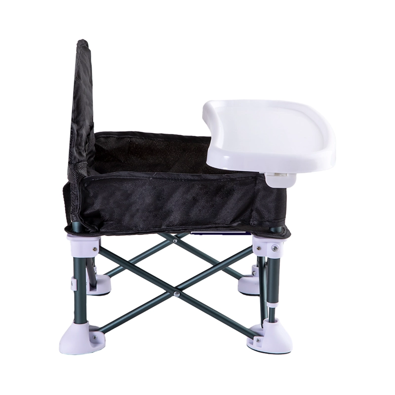 SILLA DE COMER PLEGABLE CAMPING XT01 NEGRO - 4