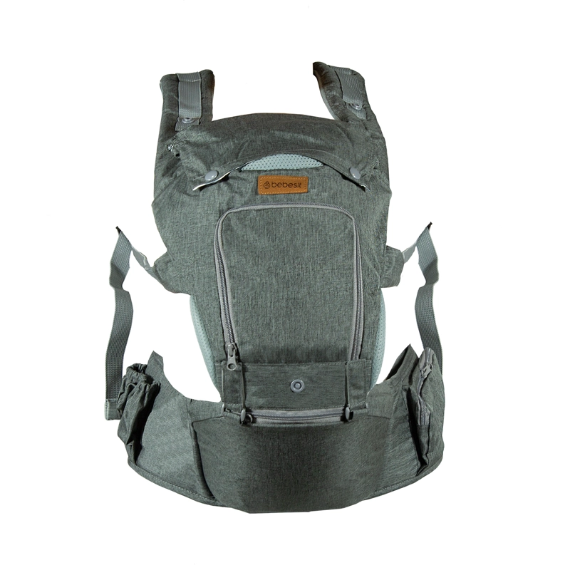 PORTABEBÉS BEBESIT ARNÉS CON ASIENTO CUIDADOS CADERA HIP SEAT GRIS - 2