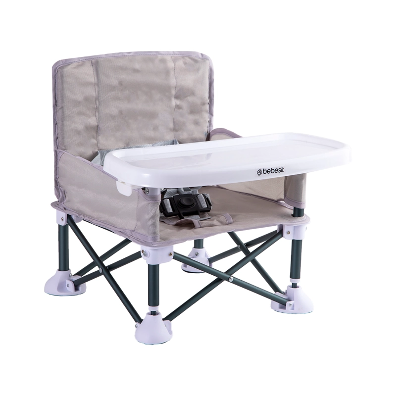 SILLA DE COMER PLEGABLE CAMPING XT01 GRIS - 1