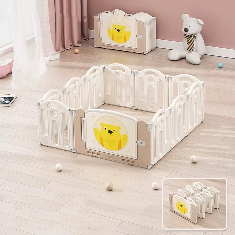 CORRAL DE JUEGOS DIDACTICO +ALFOMBRA ANTIGOLPES 120X120X48CM - 2