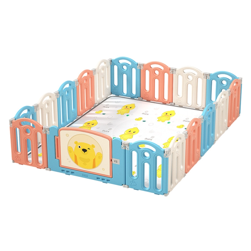 CORRAL DE JUEGOS DIDACTICO +ALFOMBRA ANTIGOLPES 160X160X48CM - 1