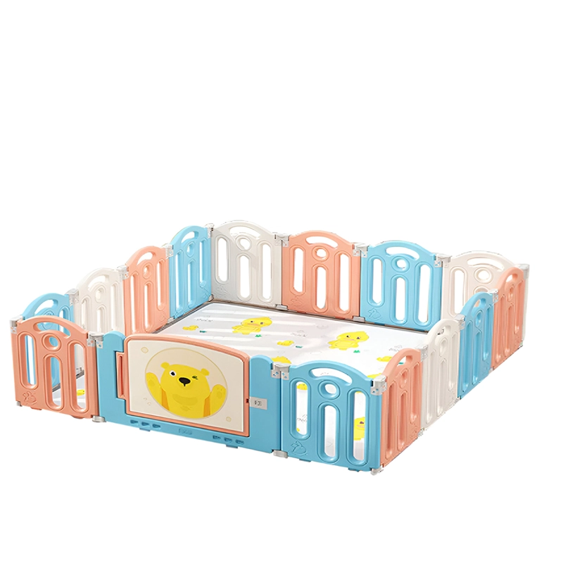CORRAL DE JUEGOS DIDACTICO +ALFOMBRA ANTIGOLPES 120X120X48CM - 1