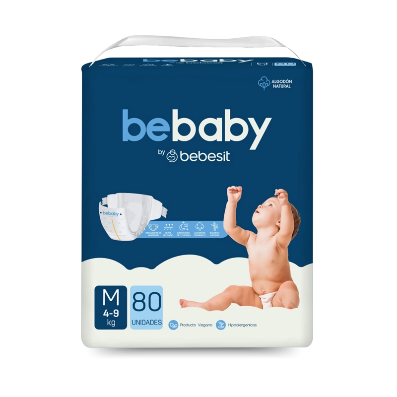 PAÑAL BEBESIT BEBABY PREMIUM BY HIPOALERGÉNICO 80 UNIDADES - 1