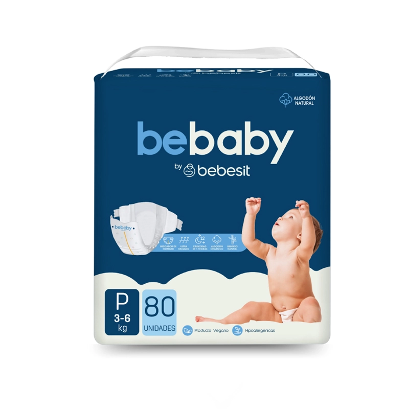 PAÑAL BEBESIT BEBABY PREMIUM BY HIPOALERGÉNICO 80 UNIDADES - 1