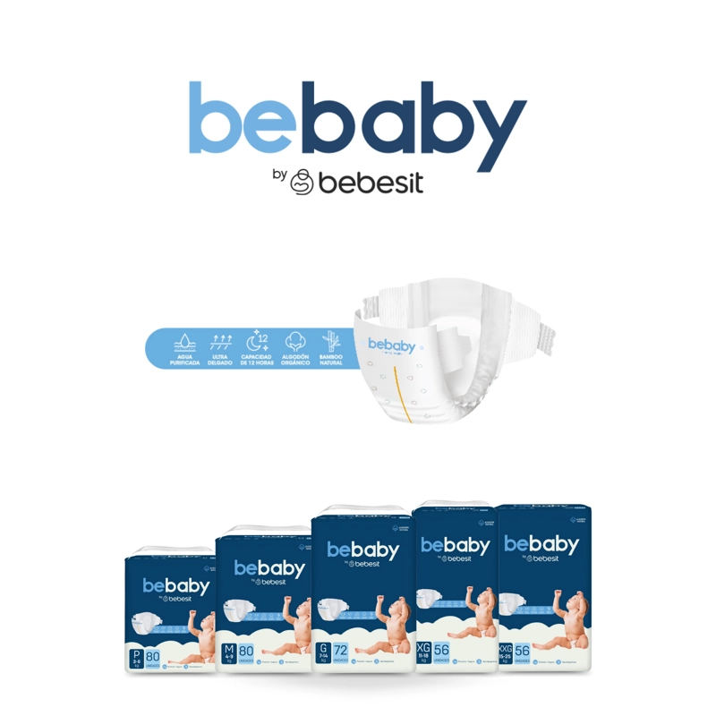 PAÑAL BEBESIT BEBABY PREMIUM BY G 72U HIPOALERGÉNICO 72 UNIDADES - 2