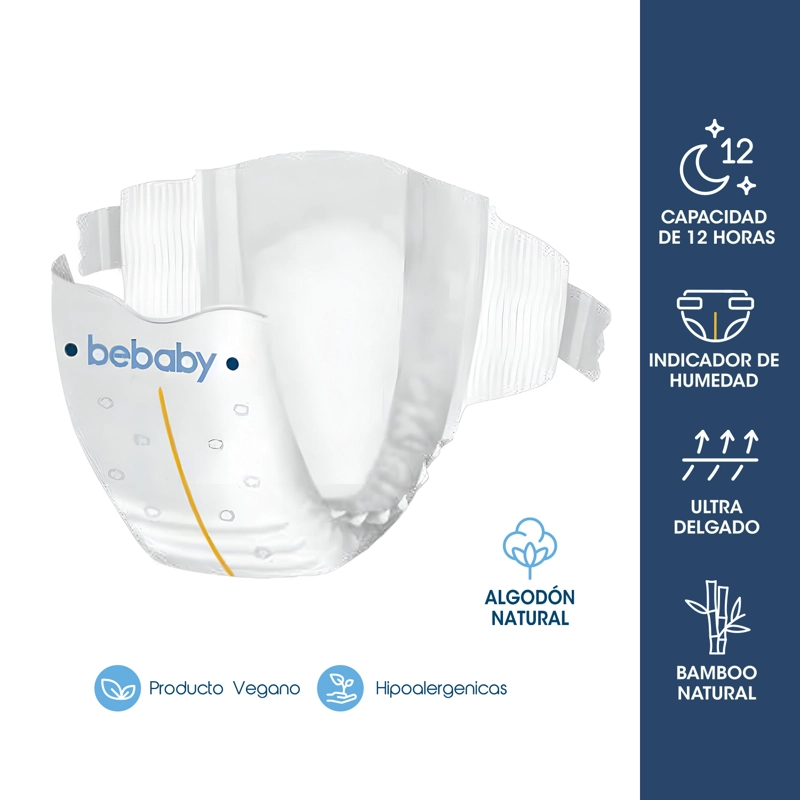 PAÑAL BEBESIT BEBABY PREMIUM BY G 72U HIPOALERGÉNICO 72 UNIDADES - 5