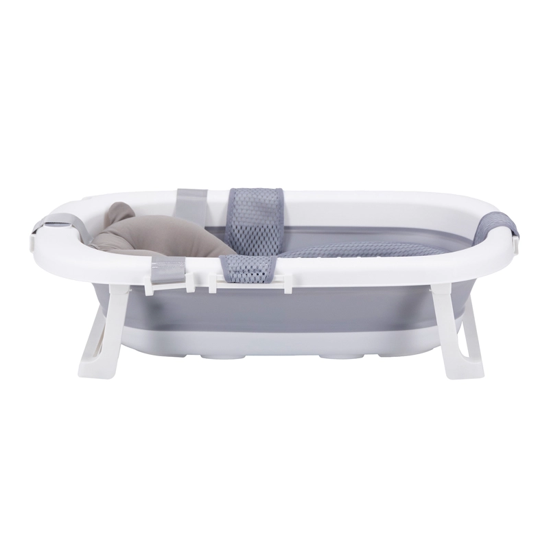 BAÑERA BEBESIT PLEGABLE BEBE COJIN ALMOHADA REDUCTOR GRIS - 4
