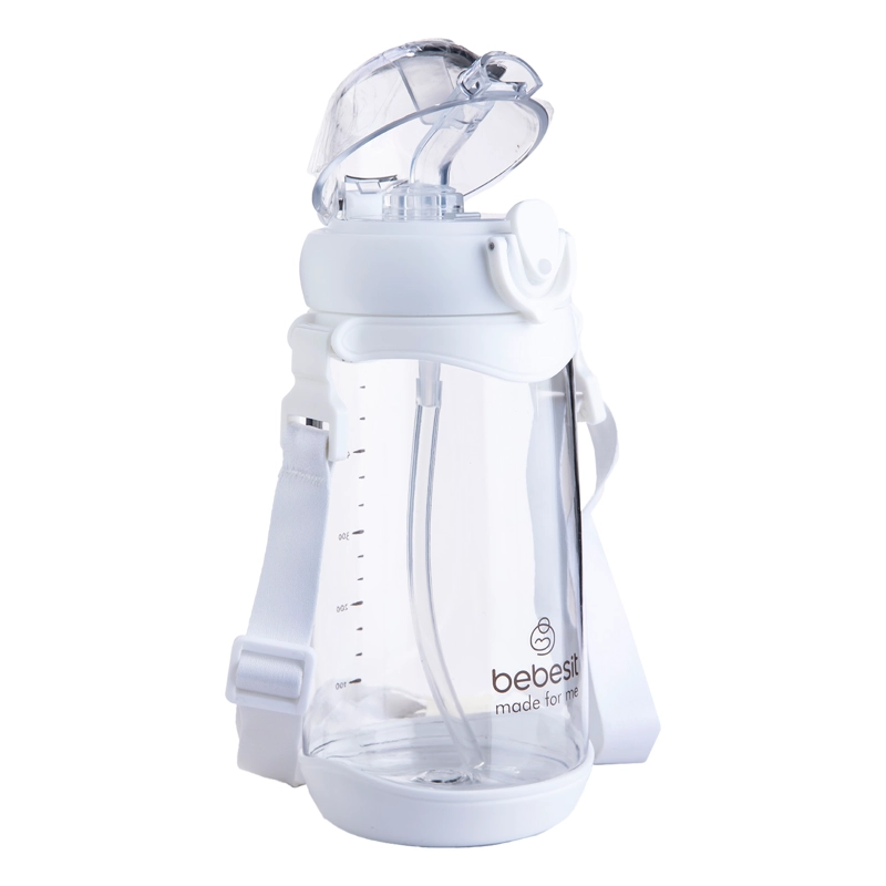PACK 3 VASO ENTRENAMIENTO BEBESIT ANTIDERRAME 12M+ BLANCO 600 ML - 4