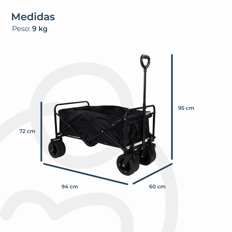 CARRO WAGON NEGRO BEBESIT - 9