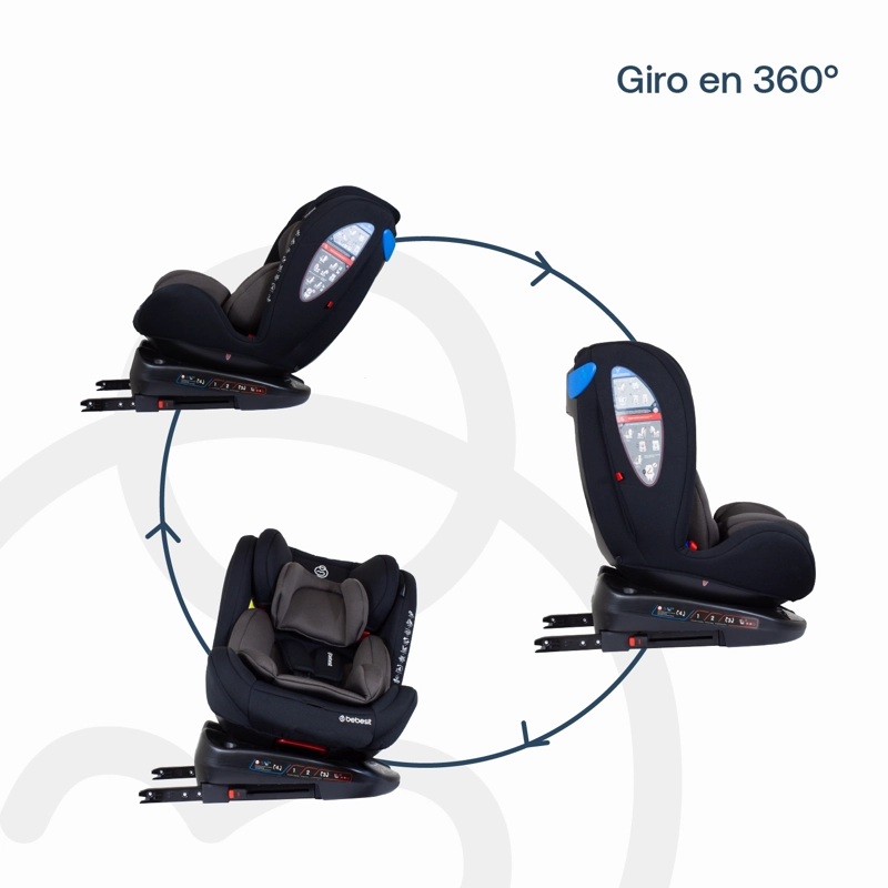 SILLA DE AUTO CONVERTIBLE 360 ONEFIX GREY - 7
