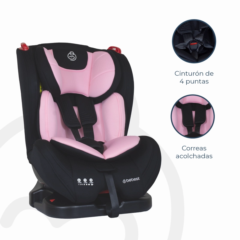 SILLA DE AUTO CONVERTIBLE ARA NEXT ROSA - 5