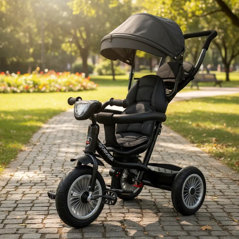 TRICICLO PASEO INFANTIL 360 1326 LX NEGRO BEBESIT - 2
