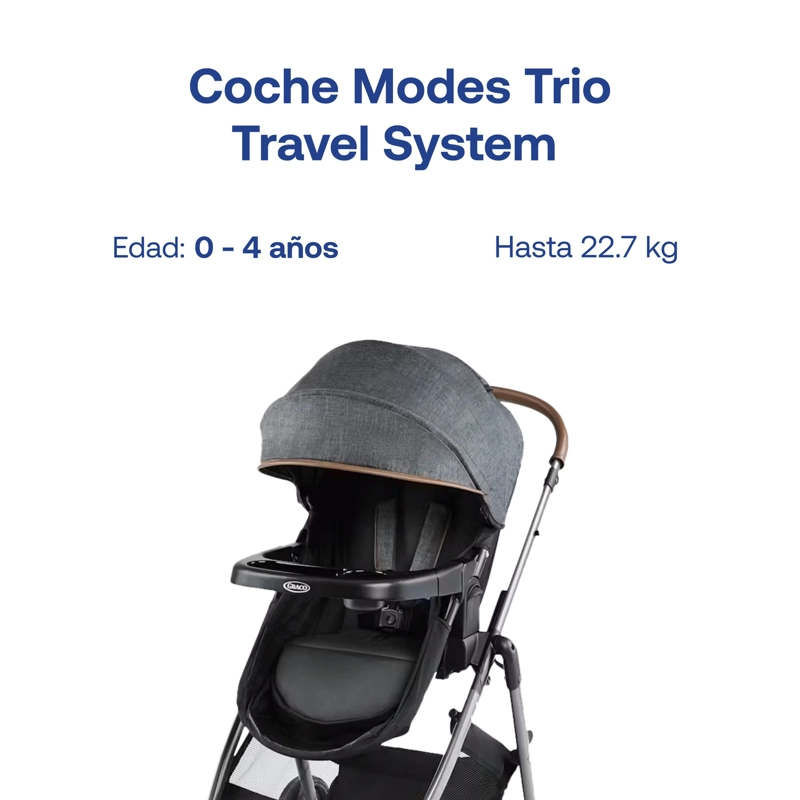 COCHE TRAVEL SYTEM MODES TRIO HEMLOCK GRACO - 2