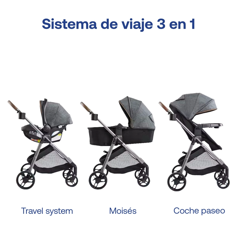 COCHE TRAVEL SYTEM MODES TRIO HEMLOCK GRACO - 8