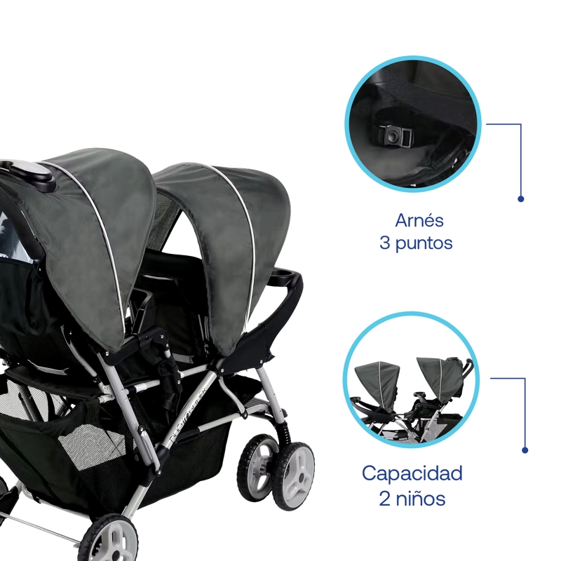 COCHE DUOGLIDER CLICK CONNECT GLACIER GRACO - 3
