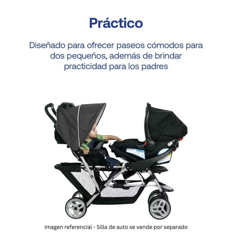 COCHE DUOGLIDER CLICK CONNECT GLACIER GRACO - 5