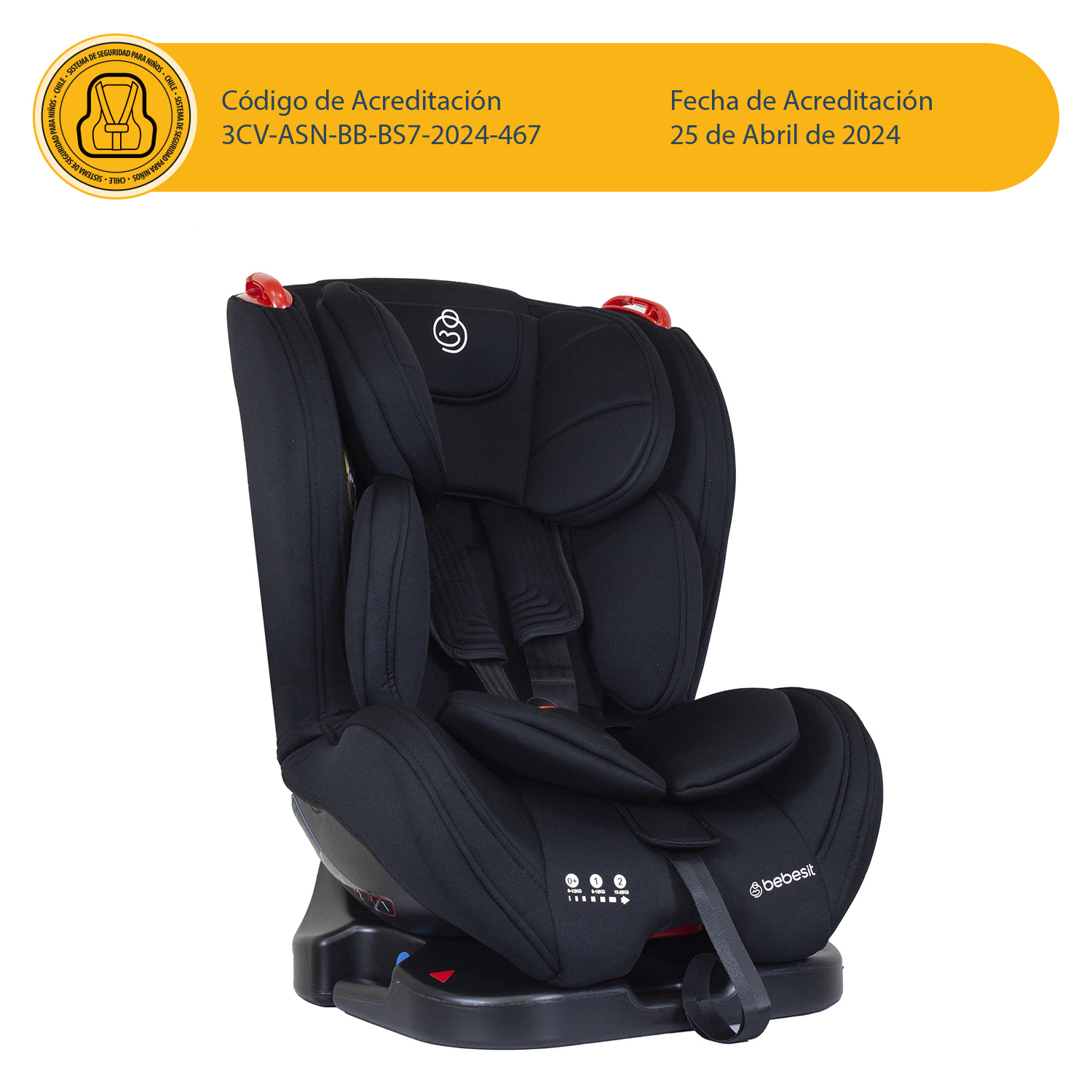 SILLA DE AUTO CONVERTIBLE ARA NEXT NEGRO - 8