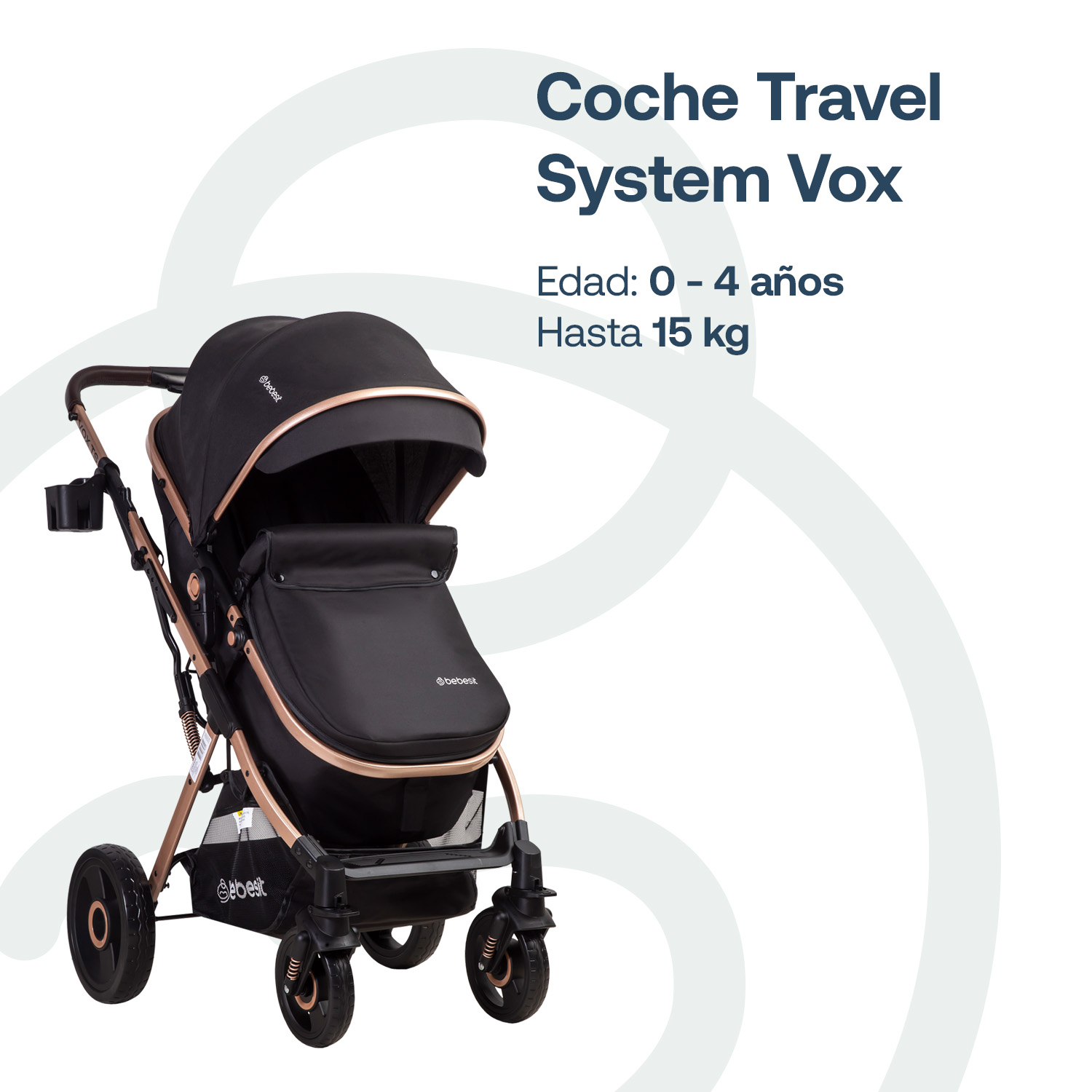 COCHE CUNA TRAVEL SYSTEM VOX GOLD BEBESIT - 2