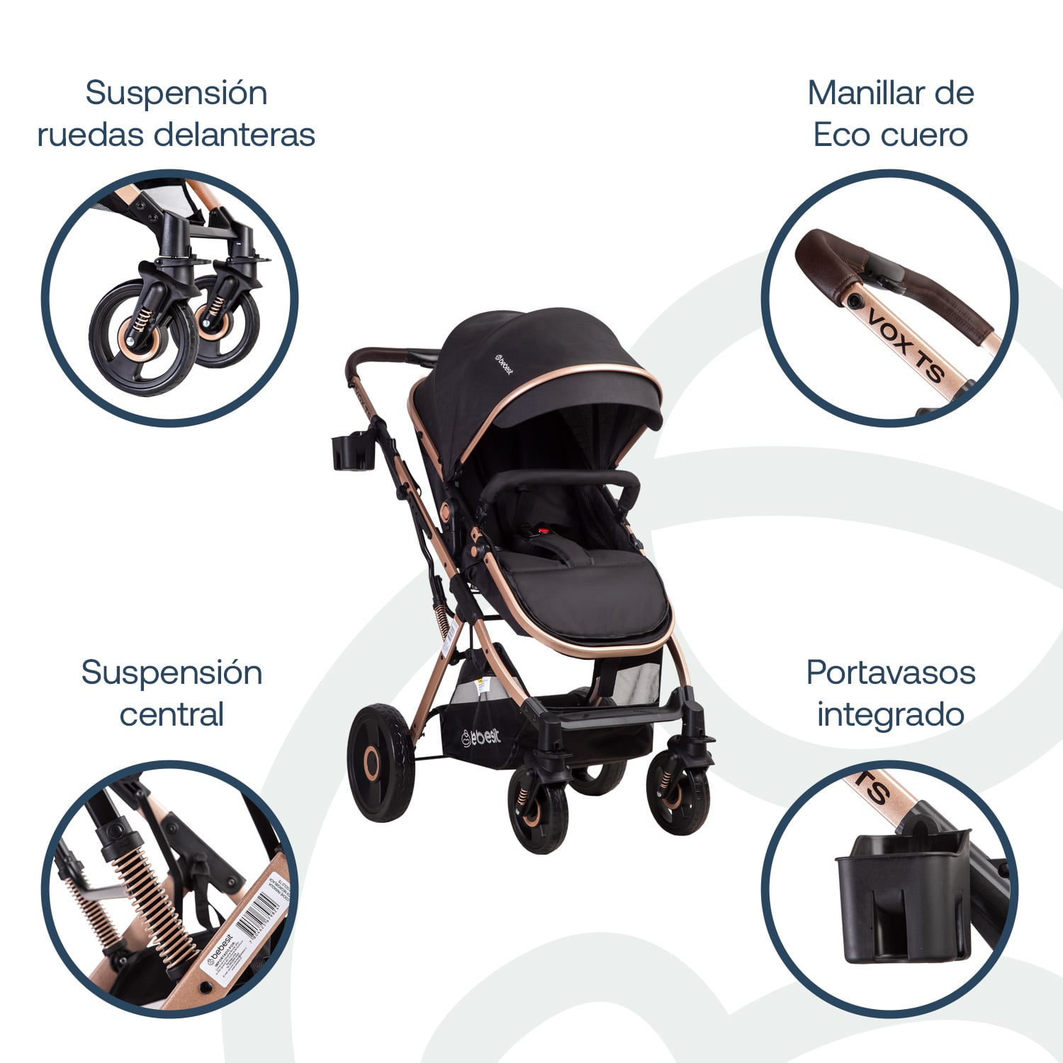 COCHE CUNA TRAVEL SYSTEM VOX GOLD BEBESIT - 3