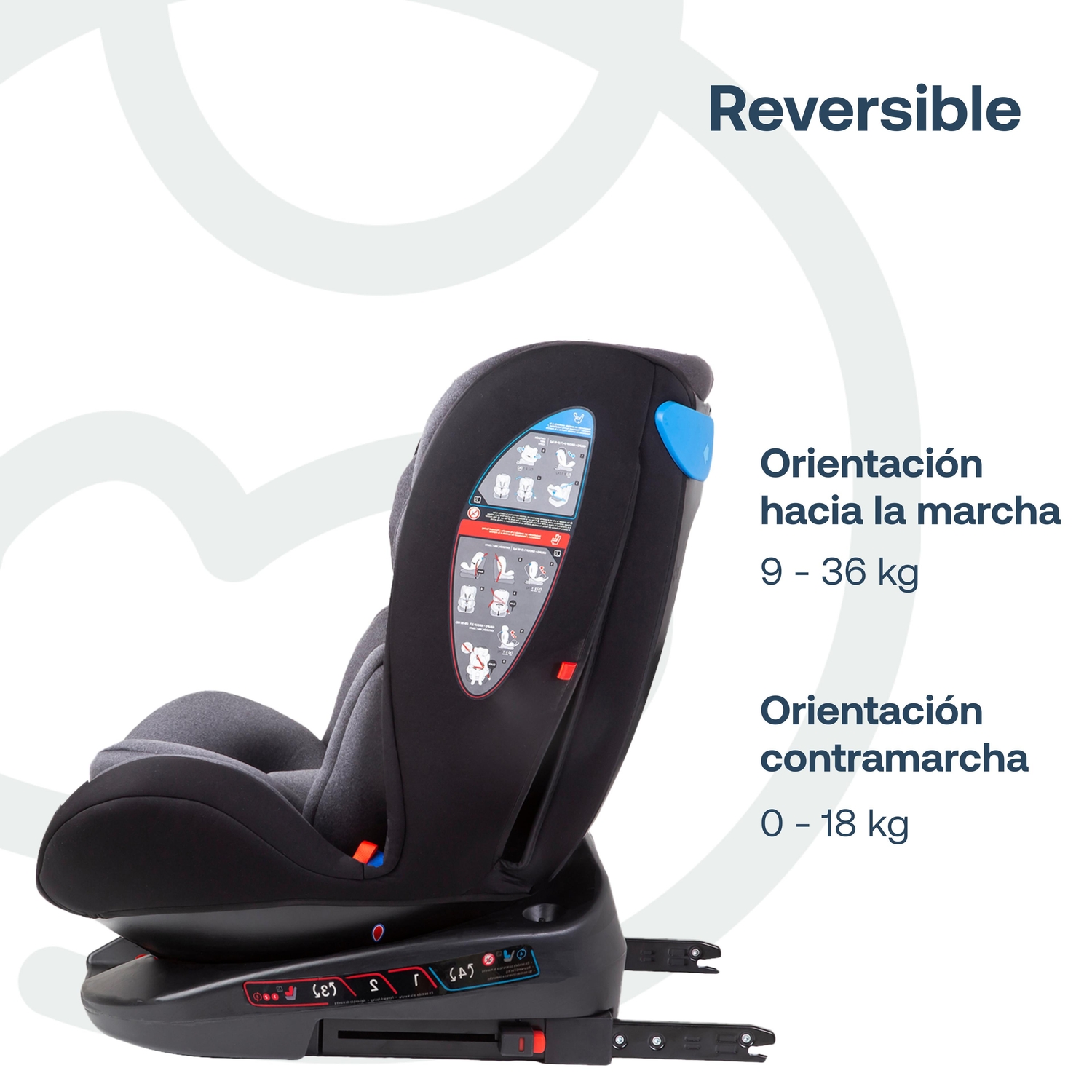 SILLA DE AUTO SATURN DARK GREY - 7
