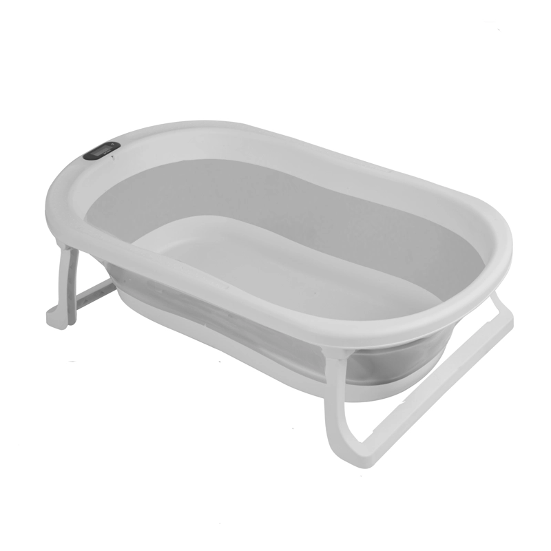 BAÑERA PLEGABLE BEBE CON HAMACA JELLY GRIS - 2