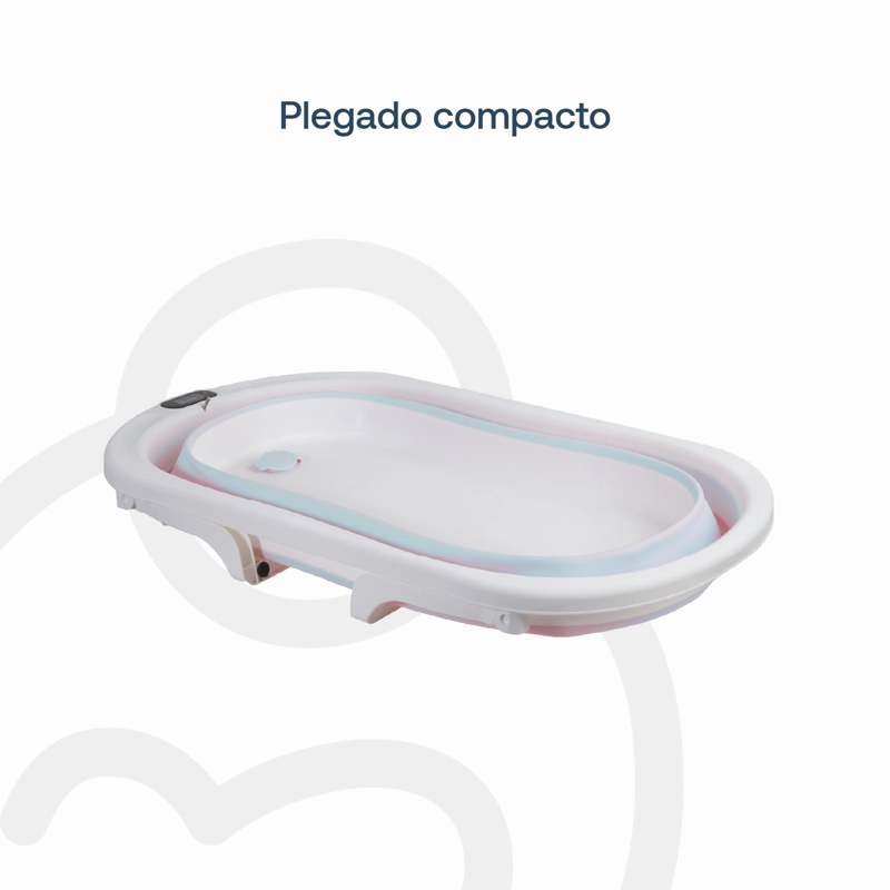 BAÑERA PLEGABLE BEBE CON HAMACA JELLY GRIS - 8