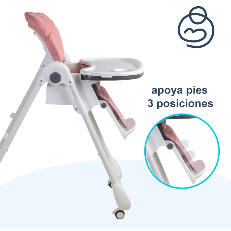 SILLA DE COMER EASYFEED ROSADO BEBESIT - 7