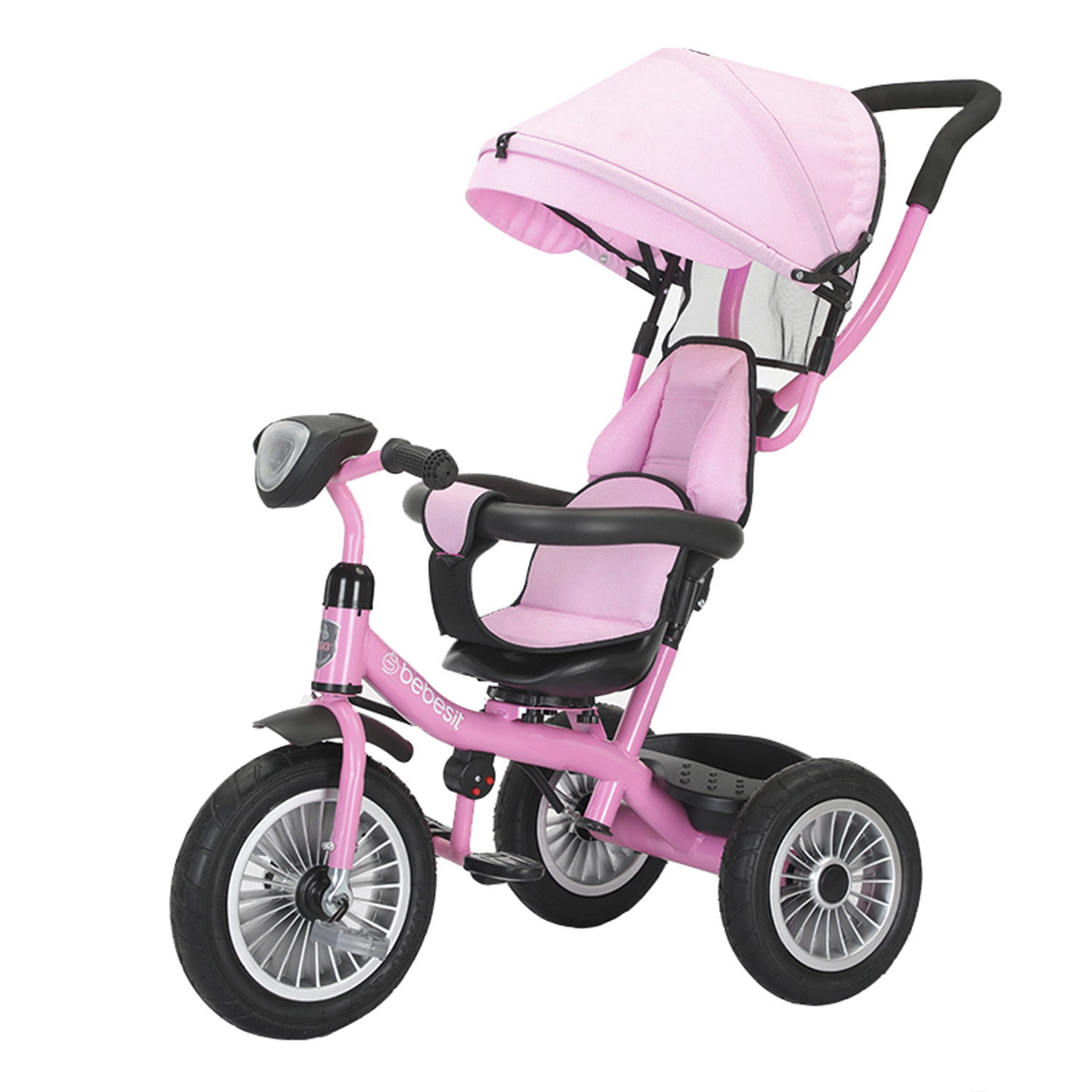 TRICICLO PASEO INFANTIL 360 1326 LX ROSADO BEBESIT - 1