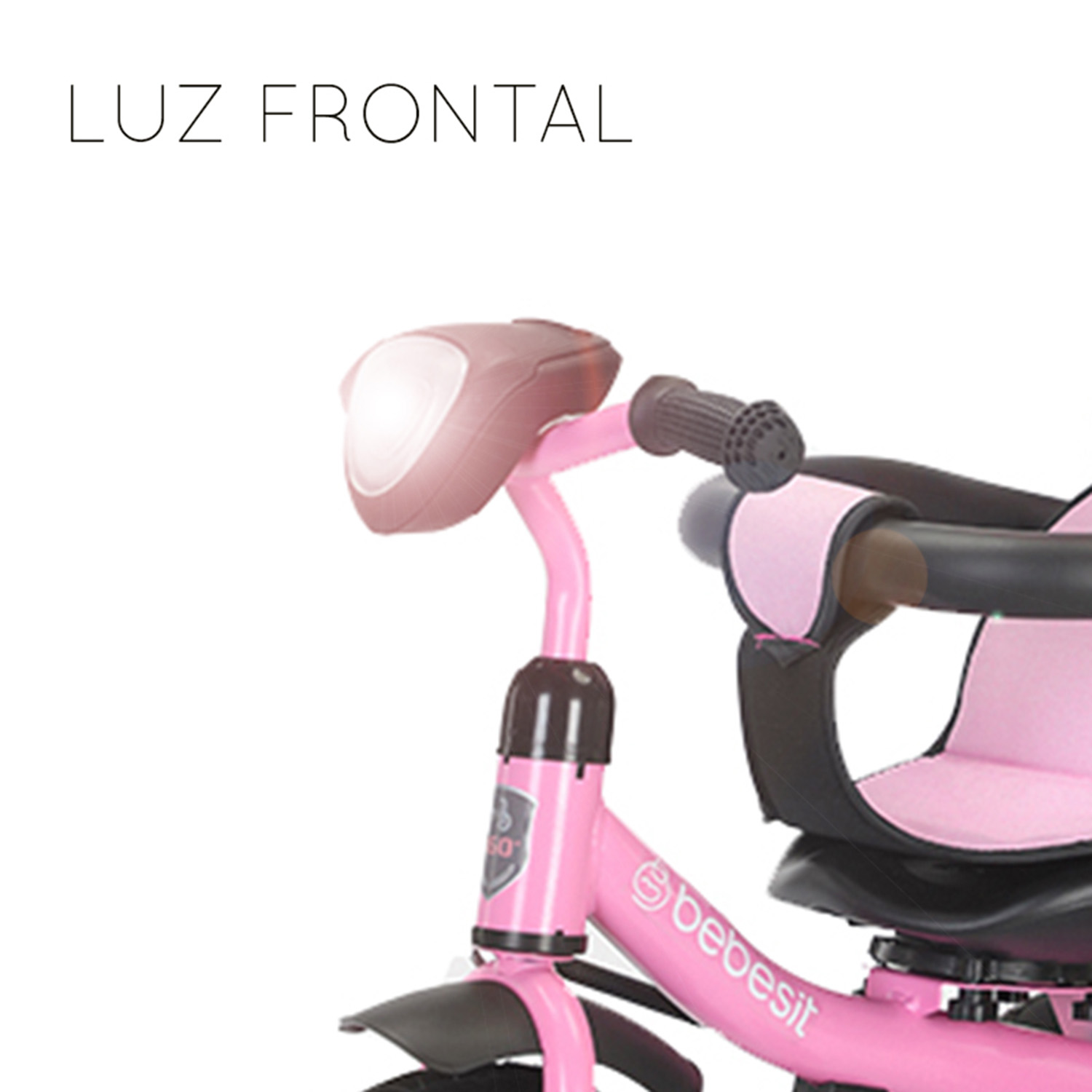 TRICICLO PASEO INFANTIL 360 1326 LX ROSADO BEBESIT - 4