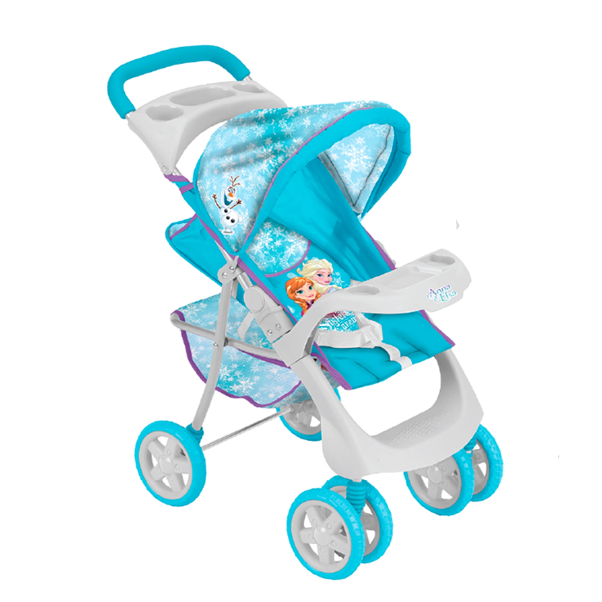 COCHE TRAVEL DE JUGUETE PARA MUÑECA + CUNA FROZEN DISNEY - 2