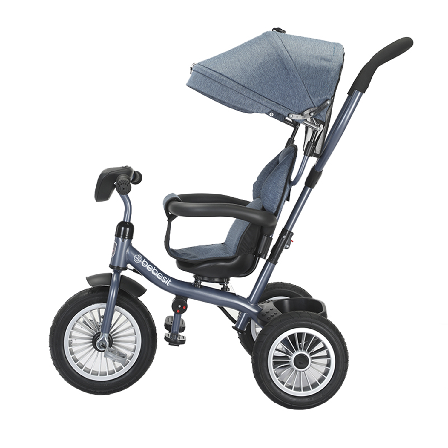 TRICICLO PASEO INFANTIL 360 1326 LX AZUL BEBESIT - 2