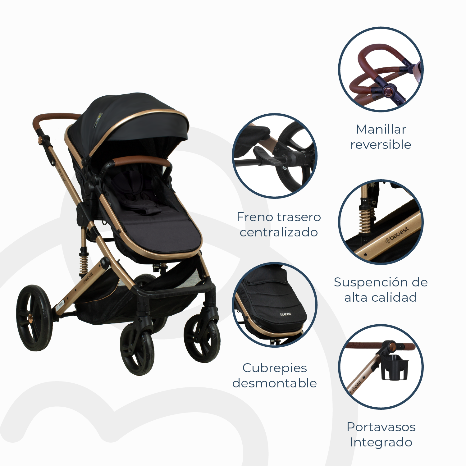 COCHE CUNA TRAVEL SYSTEM OFFROAD NEGRO - 7