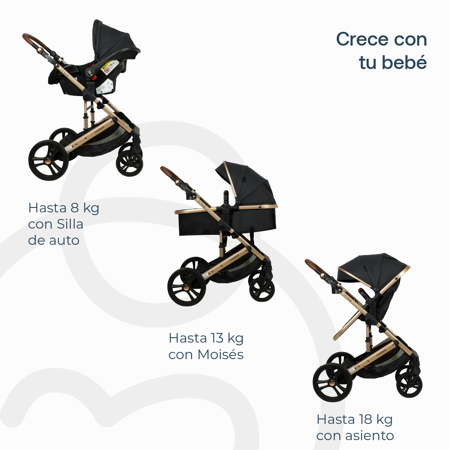 COCHE CUNA TRAVEL SYSTEM OFFROAD NEGRO - 8