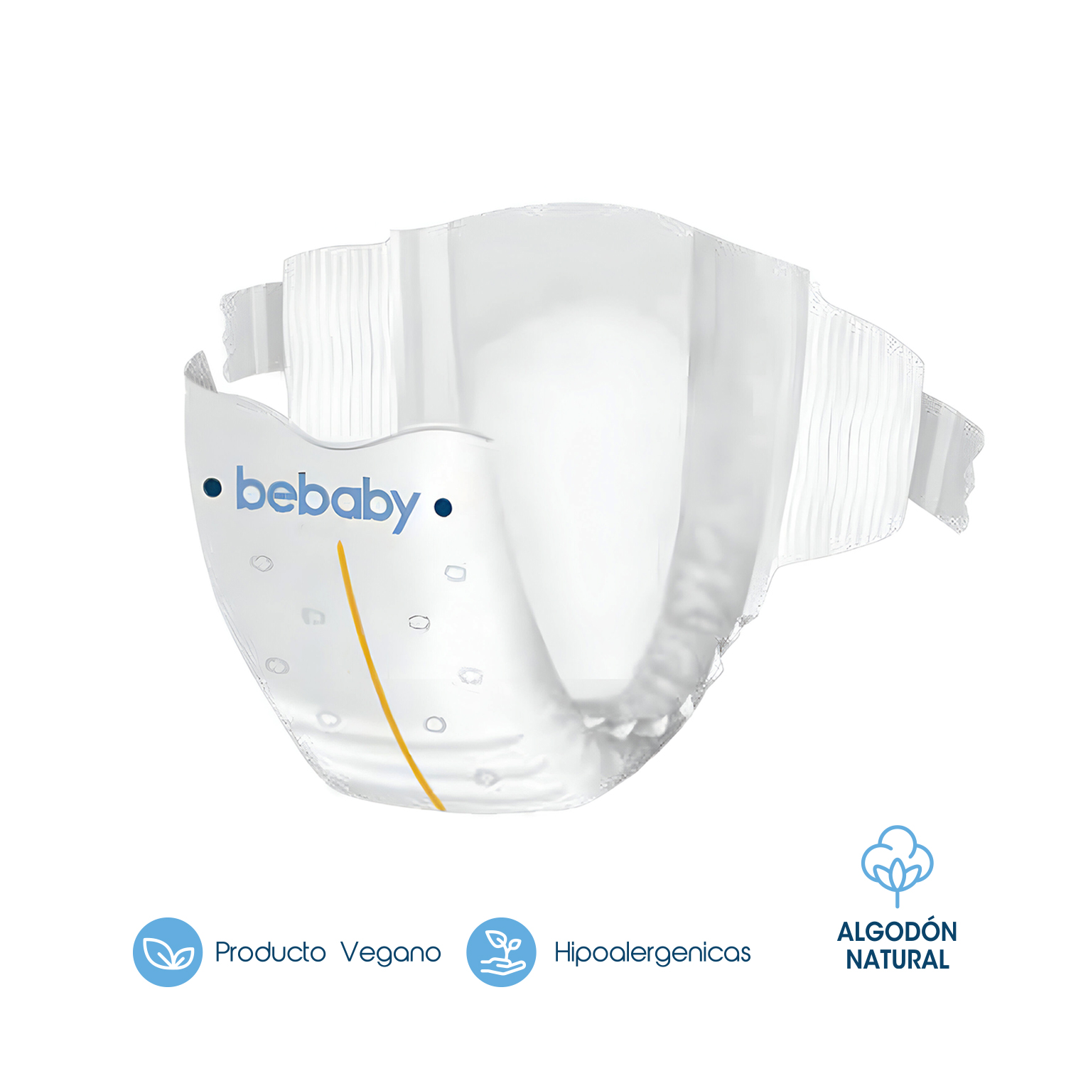 PAÑALES BEBABY PREMIUM BY BEBESIT XG 56U HIPOALERGÉNICO - 4