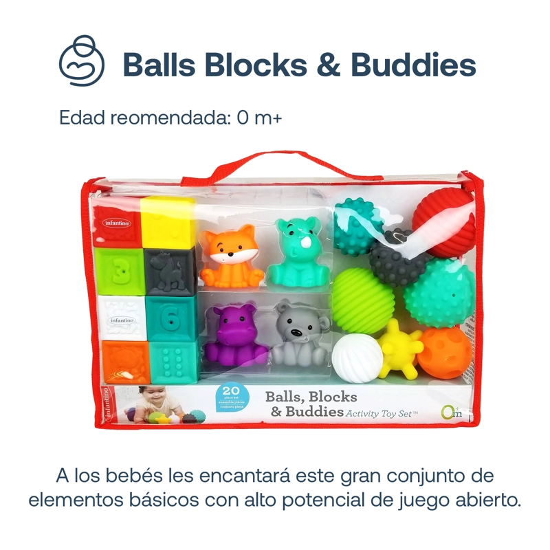 JUGUETE BEBE  INTERACTIVO BALLS BLOCKS BUDDIES INFANTINO - 3