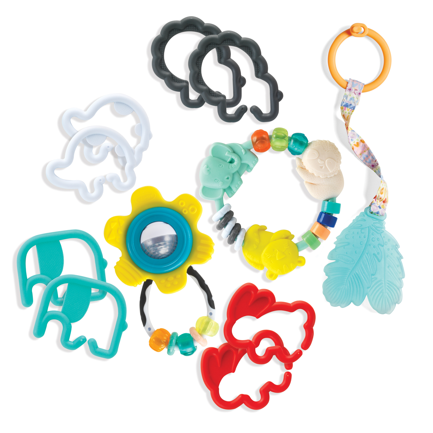 JUGUETE BEBE TEETHER&RATTLES BABY GIF INFANTINO - 1