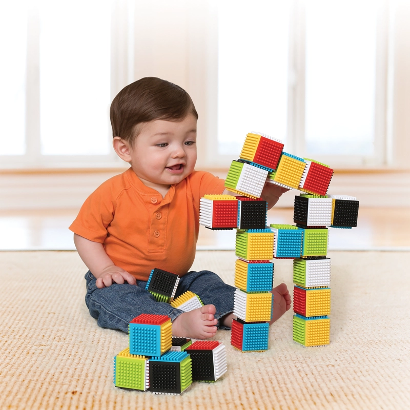 SET DE BLOQUES PRESS & STAY SENSORY BLOCKS INFANTINO - 3