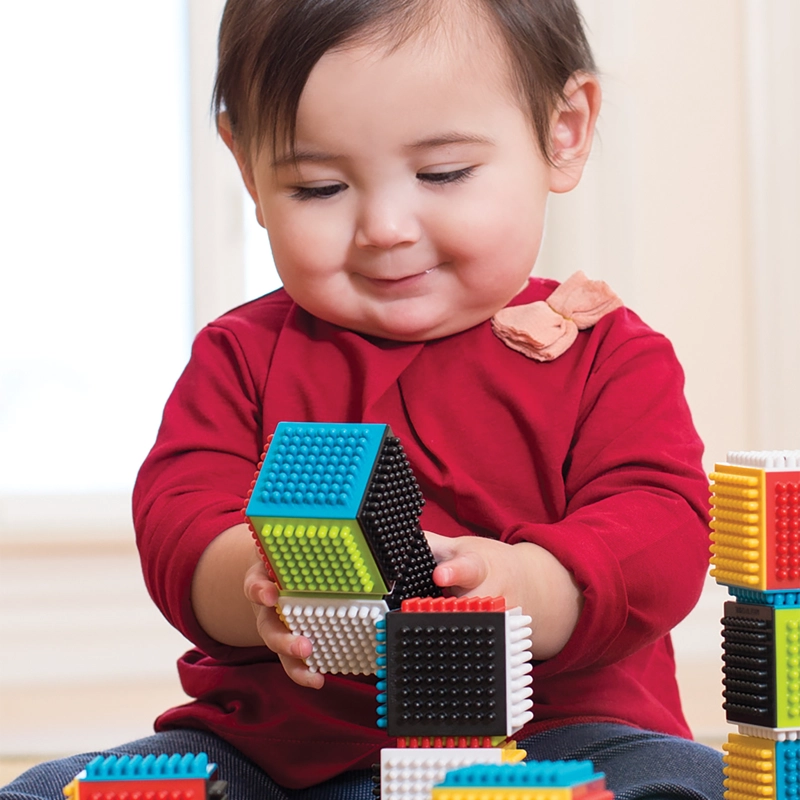 SET DE BLOQUES PRESS & STAY SENSORY BLOCKS INFANTINO - 4