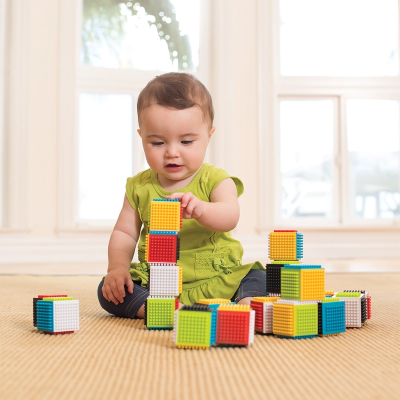 SET DE BLOQUES PRESS & STAY SENSORY BLOCKS INFANTINO - 5